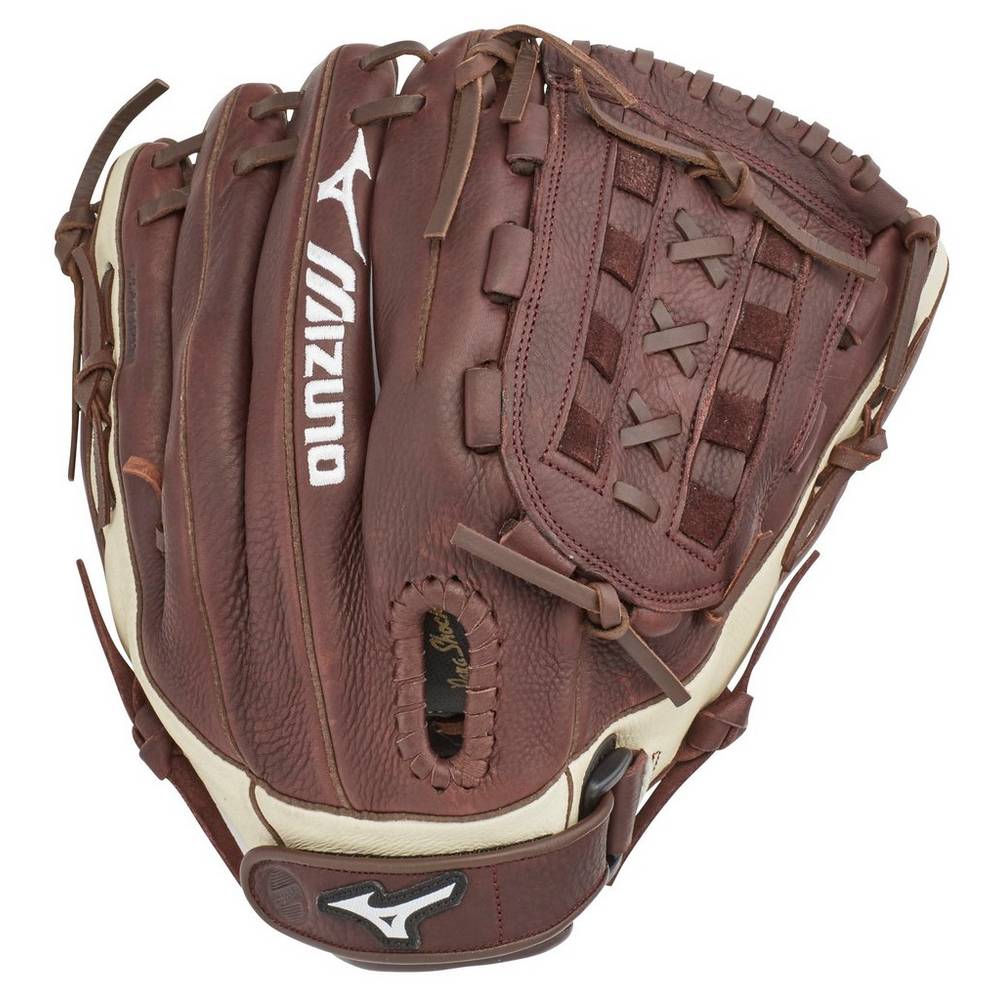 Guantes Mizuno Franchise Series Slowpitch 12.5" Hombre Cafe/Plateadas Outlet HRPC-91074